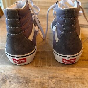 Vans High Top Sneakers Gray and White